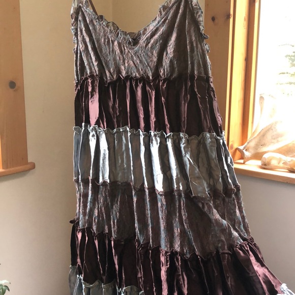 Guess satin boho dress L - Picture 8 of 11